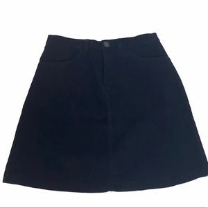 Brandy Melville Corduroy Navy Skirt